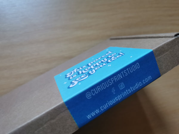 'Happy To See You Too' Box Seal Packaging Stickers