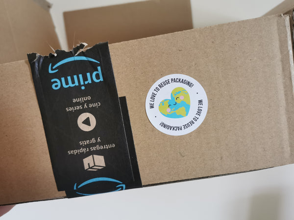 Eco Reuse Packaging Stickers