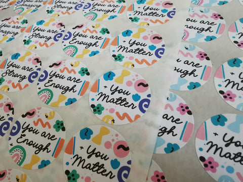 Abstract Affirmation Stickers