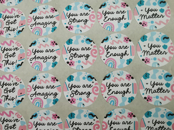 Abstract Affirmation Stickers