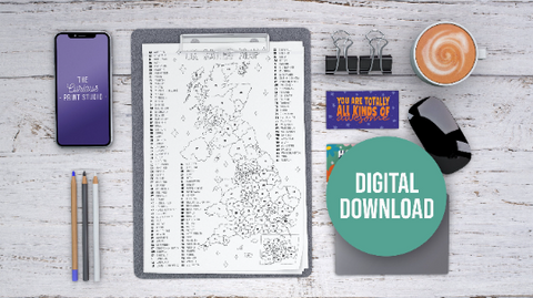 UK Sales Map Digital Download