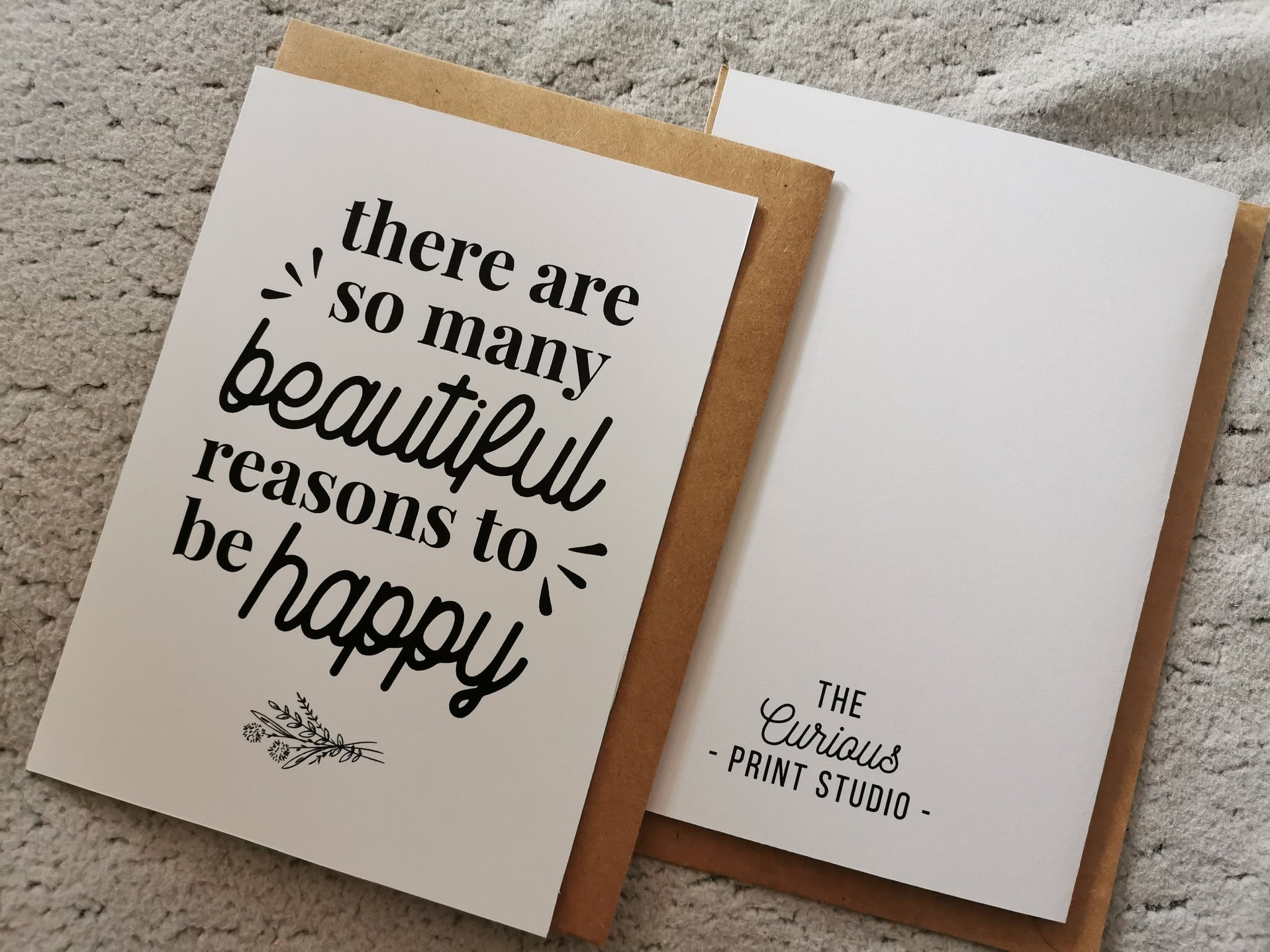 Beautiful Reasons To Be Happy | 4x5' or 5x7' Card
