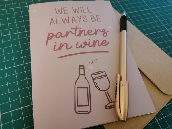 Partners in Wine Card